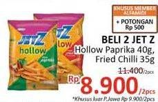 Promo Harga JETZ Hollow Snack Fried Chilli, Paprika 35 gr - Alfamidi