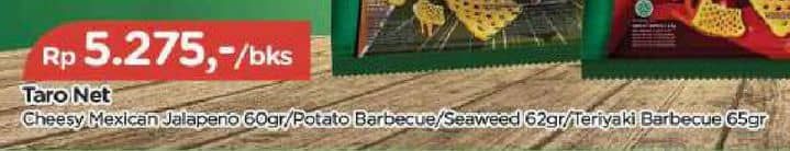 Promo Harga Taro Net Potato BBQ, Seaweed, Mix Teriyaki Barbeque 65 gr - TIP TOP