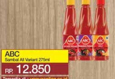 Promo Harga ABC Sambal All Variants 275 ml - Yogya
