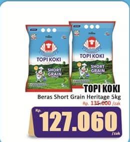 Promo Harga Topi Koki Beras Short Grain Heritage 5 kg - Hari Hari