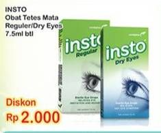 Promo Harga INSTO Obat Tetes Mata Dry Eyes 7 ml - Indomaret