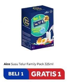 Promo Harga AICE Ice Cream Susu Telur per 5 pcs 65 ml - Carrefour