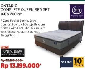 Promo Harga Serta Ontario Tempat Tidur Queen 160x200 Cm  - COURTS