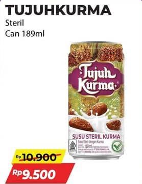 Promo Harga Tujuh Kurma Susu Steril Kurma 189 ml - Alfamart