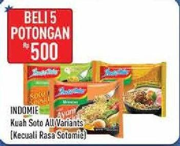 Promo Harga INDOMIE Mi Kuah per 5 pcs - Hypermart