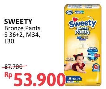 Promo Harga Sweety Bronze Pants Dry X-Pert S36+2, M34, L30 30 pcs - Alfamidi
