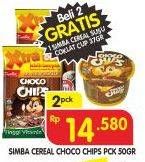 Promo Harga SIMBA Cereal Choco Chips per 2 pouch 50 gr - Superindo