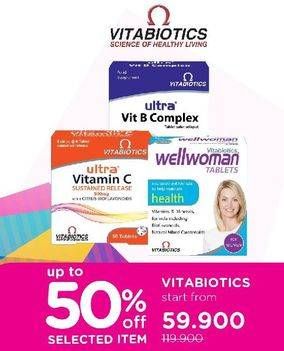 Promo Harga Vitabiotics Ultra Vitamin C/Wellwomen/Ultra Vit B Complex  - Watsons