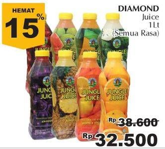 Promo Harga DIAMOND Jungle Juice All Variants 1000 ml - Giant