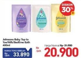 Promo Harga JOHNSONS Baby Top to Toe/ Milk/ Bedtime  - Carrefour
