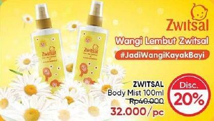 Promo Harga Zwitsal Body Mist For Adult 100 ml - Guardian