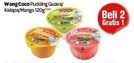 Promo Harga WONG COCO Pudding Guava, Kelapa, Mangga 120 gr - Carrefour