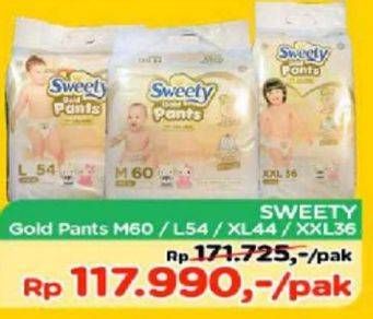 Promo Harga Sweety Gold Pants M60, L54, XL44, XXL36  - TIP TOP