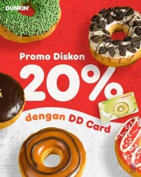 Promo Harga Promo Diskon 20%  - Dunkin Donuts