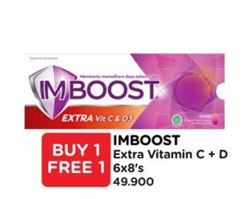 Promo Harga Imboost Multivitamin Tablet Extra Vit C D3 8 pcs - Watsons
