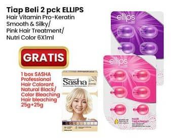 Promo Harga Ellips Hair Vitamin Pro Keratin Complex Smooth Silky, Moroccan Oil Nutri Color, Moroccan Oil Hair Treatment 6 pcs - Indomaret