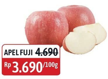 Promo Harga Apel Fuji per 100 gr - Alfamidi