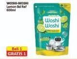 Promo Harga Woshi Woshi Dishwash  Lime Lemon Basil 600 ml - Alfamart