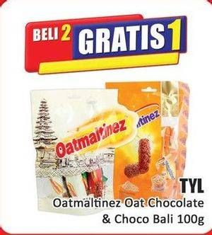 Promo Harga TYL Oatmaltinez Choco Bali, Chocolate 100 gr - Hari Hari