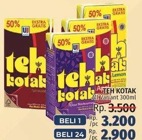 Promo Harga ULTRA Teh Kotak All Variants 300 ml - LotteMart
