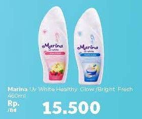 Promo Harga MARINA Hand Body Lotion Healthy Glow, Bright Fresh 460 ml - Carrefour