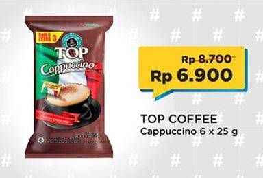 Promo Harga Top Coffee Cappuccino 6 pcs - Indomaret
