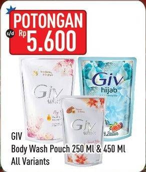Promo Harga GIV Body Wash 250ml/450ml  - Hypermart