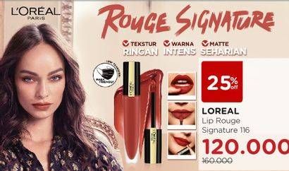 Promo Harga LOREAL Rouge Signature 116  - Watsons