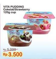 Promo Harga VITA PUDDING Pudding Coklat, Strawberry 120 gr - Indomaret