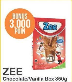 Promo Harga ZEE Susu Bubuk Swizz Chocolate, Vanilla Twist 350 gr - Alfamart