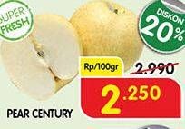 Promo Harga Pear Century per 100 gr - Superindo