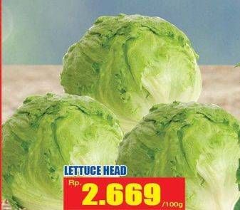 Promo Harga Lettuce Sayur Head per 100 gr - Hari Hari