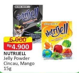 Promo Harga NUTRIJELL Jelly Powder Cincau, Mango 15 gr - Alfamart