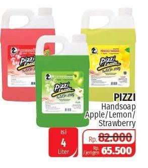 Promo Harga PIZZI Hand Soap Apel, Lemon, Strawberry 4 ltr - Lotte Grosir