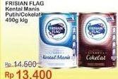 Promo Harga FRISIAN FLAG Susu Kental Manis Cokelat, Putih 490 gr - Indomaret