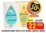 Promo Harga JOHNSONS Baby Bath All Variants 400 ml - Superindo