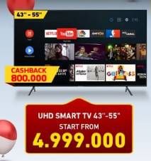 Promo Harga UHD SMART TV 43"-55"  - Electronic City