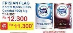 Promo Harga FRISIAN FLAG Susu Kental Manis Cokelat, Putih 490 gr - Indomaret