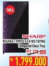 Promo Harga SHARP SJ-X185MG | Kulkas 1 Pintu GB  - Hypermart