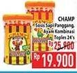 Promo Harga Champ Sosis Siap Santap Sapi Panggang, Ayam Kombinasi Rasa Otak-Otak 26 pcs - Hypermart
