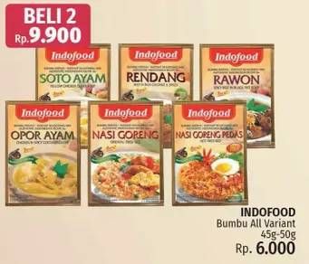 Promo Harga INDOFOOD Bumbu Instan All Variants 45 gr - LotteMart