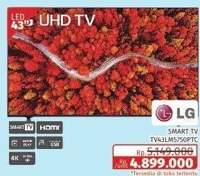 Promo Harga LG 43LM5750PTC Smart TV AI Thinq  - Lotte Grosir