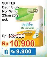 Promo Harga Softex Daun Sirih NonWing 23cm 20 pcs - Indomaret