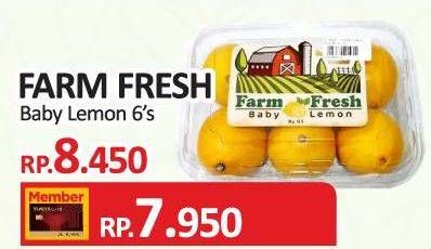 Promo Harga FARM FRESH Baby Lemon 6 pcs - Yogya
