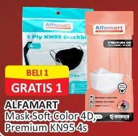 Promo Harga Alfamart Masker Premium 4D, Premium KN95 4 pcs - Alfamart