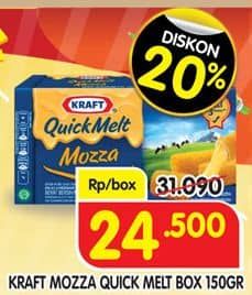 Promo Harga Kraft Quick Melt Mozza 165 gr - Superindo