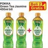 Promo Harga POKKA Minuman Teh Jasmine Green Tea 450 ml - Indomaret