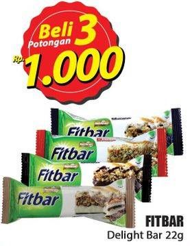 Promo Harga FITBAR Makanan Ringan Sehat per 3 pcs 22 gr - Hari Hari