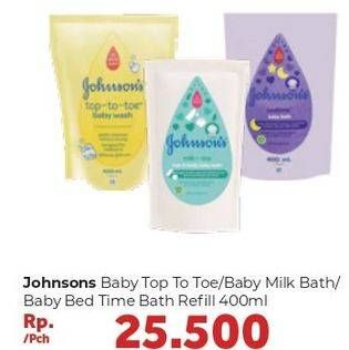 Promo Harga Johnsons Baby Cottontouch Top To Toe Bath/Baby Bedtime Bath  - Carrefour