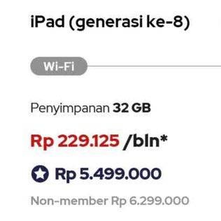 Promo Harga APPLE iPad  - iBox